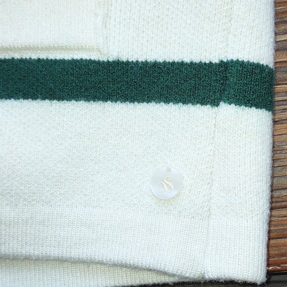 Scotch & Soda Stripe Knit Button-Up Vest Crop Top Preppy Collegiate  Size Large - Picture 5 of 9